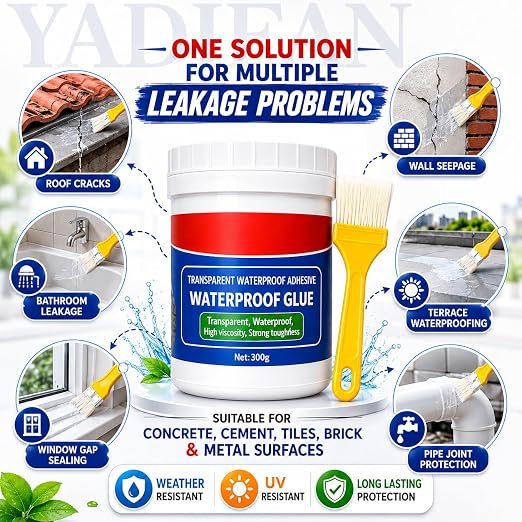 ransparent Waterproof Resin Epoxy for Roof Leakage Crack Seal Agent Roof Water Leakage Solution Water Proof Glue for Waterproofing
