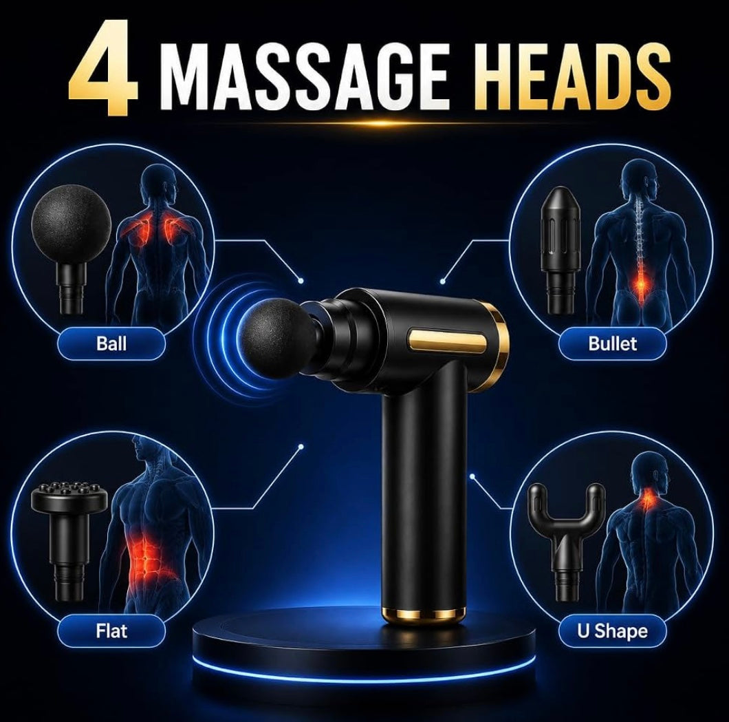 Gun massager Cult Impact Deep tissue massage gun, 6-speed intensity, Silicone round head, Full body