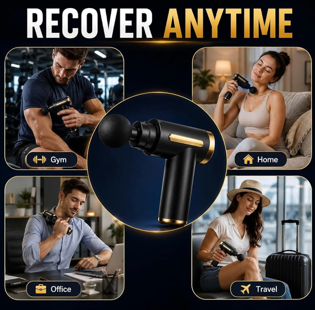Gun massager Cult Impact Deep tissue massage gun, 6-speed intensity, Silicone round head, Full body