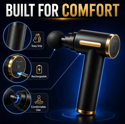 Gun massager Cult Impact Deep tissue massage gun, 6-speed intensity, Silicone round head, Full body